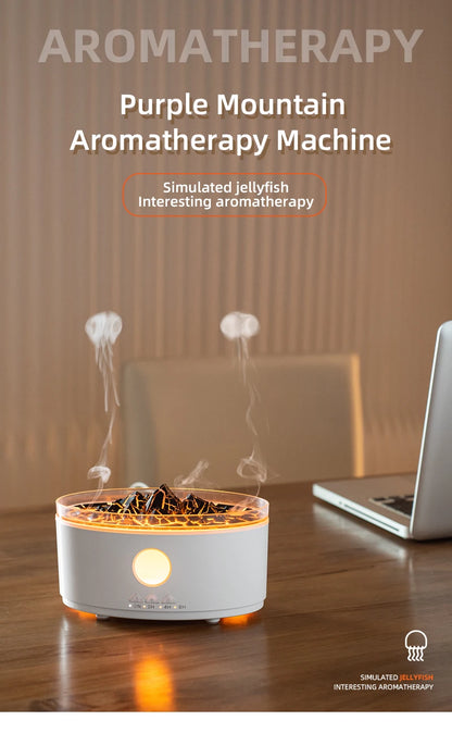 DC 24V Jellyfish-Inspired Electric Aroma Diffuser & Humidifier with RGB Lights and Remote Control for Home Use