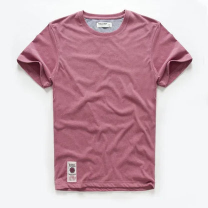 Men’s Classic Solid Cotton T-Shirt – Casual Basic O-Neck Tee – High-Quality Everyday Top &nbsp;