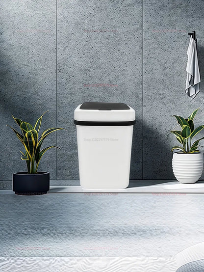 13L Smart Automatic Trash Can – Waterproof Touchless Sensor Waste Bin for Kitchen, Bathroom, Bedroom &amp; Living Room