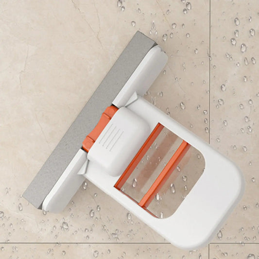 Compact Foldable Handheld Mop with Powerful Sponge Squeezer – Self-Squeezing Floor, Desk, Window & Car Cleaning Tool