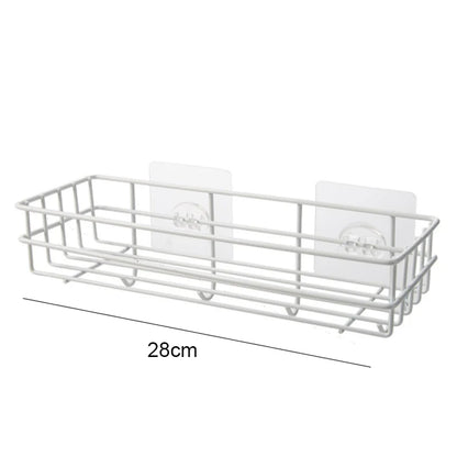 Corner Iron Bathroom Shelf Kitchen Organizer Rack Shower Caddy for Shampoo and Accessories Storage