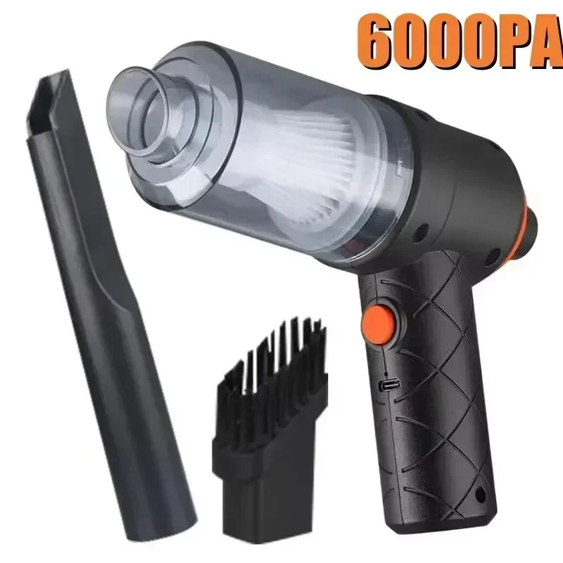 Cordless Handheld Car Vacuum Cleaner – Powerful Suction & Blower, Portable Mini Vacuum for Car and Home Use