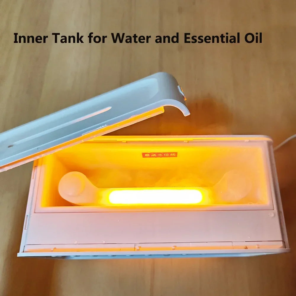 White Noise Sound Machine &amp; Essential Oil Diffuser with Bluetooth Speaker and Night Light – Ideal for Sleep, Relaxation, and Meditation