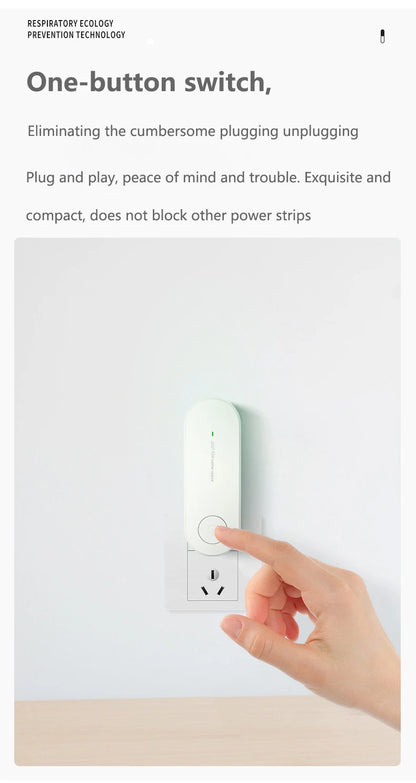 Portable Anion Air Purifier – Ionizer &amp; Deodorizer for Smoke, Dust, Pets, and Odors – Ideal for Toilets, Bedrooms &amp; More