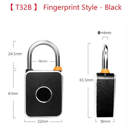 Smart Fingerprint Padlock – Keyless Biometric Security Lock with Password Access, Anti-Theft Protection, and TTLOCK/Tuya App Control