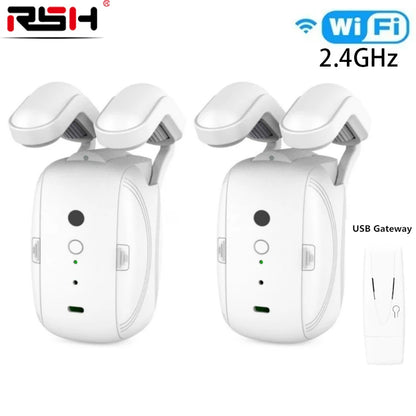 Smart WiFi/Bluetooth Curtain Opener – Automatic Electric Curtain Robot for Roman Rod & Track with Remote App Control