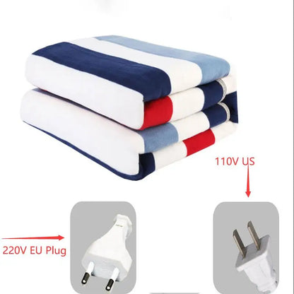 Thickened Electric Heating Blanket with Automatic Protection – 110/220V Body Warmer Mat for Winter Comfort