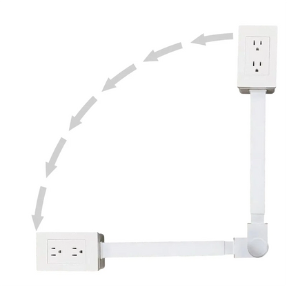 AB51 Extendable Power Socket Outlet – US Plug Electrical Extension for Home and Desk, No USB