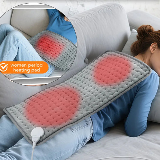 Electric Soft Heating Pad Blanket for Abdomen, Knee, Back, and Shoulder – Washable Winter Warmer for Home Use &nbsp;