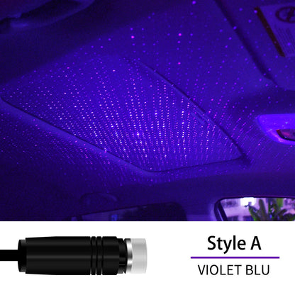 USB LED Starry Sky Projector Light – Car Interior Ambient Light, Spot Lamp, Decorative Atmosphere Lighting