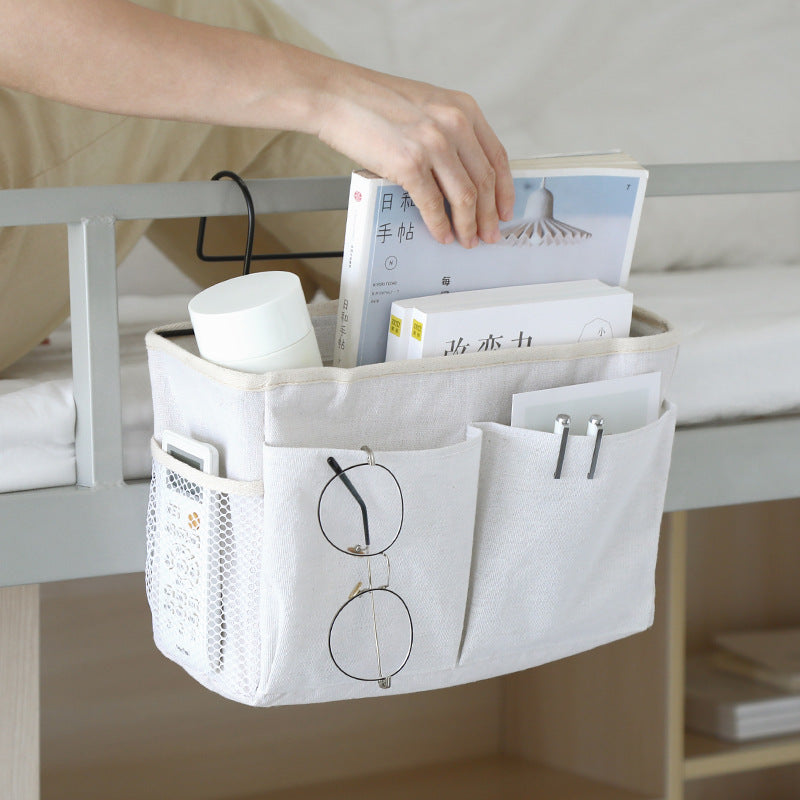 Bedside Organizer Storage Pocket – Hanging Caddy for Dorm Rooms, Bed Rails, Bedroom &amp; Kitchen Storage