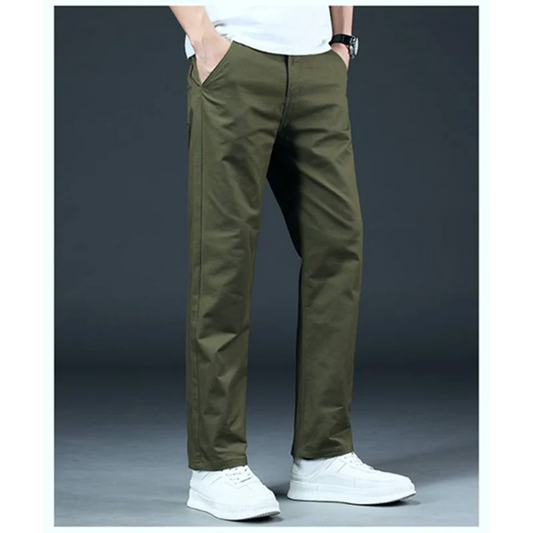 Men's Spring Loose-Fit Cotton Work Trousers – Durable Outdoor Straight-Leg Casual Business Pants &nbsp;