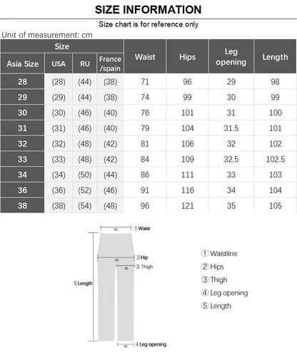 Men’s Classic Straight-Leg Cotton Trousers – 98% Cotton, Breathable Business Casual Pants with Elastic Comfort – Ideal for Spring &amp; Summer