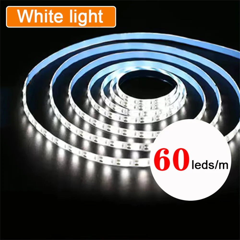 DC 5V USB Flexible LED Strip Lights 2835 Tape Ribbon for Home and Room Decoration, 1-5m Warm White LED Backlight for TV &nbsp;