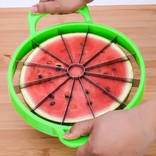 1 or 2 Pcs Stainless Steel Watermelon Slicer – Heavy-Duty Fruit Cutter for Hami Melon & Large Fruits
