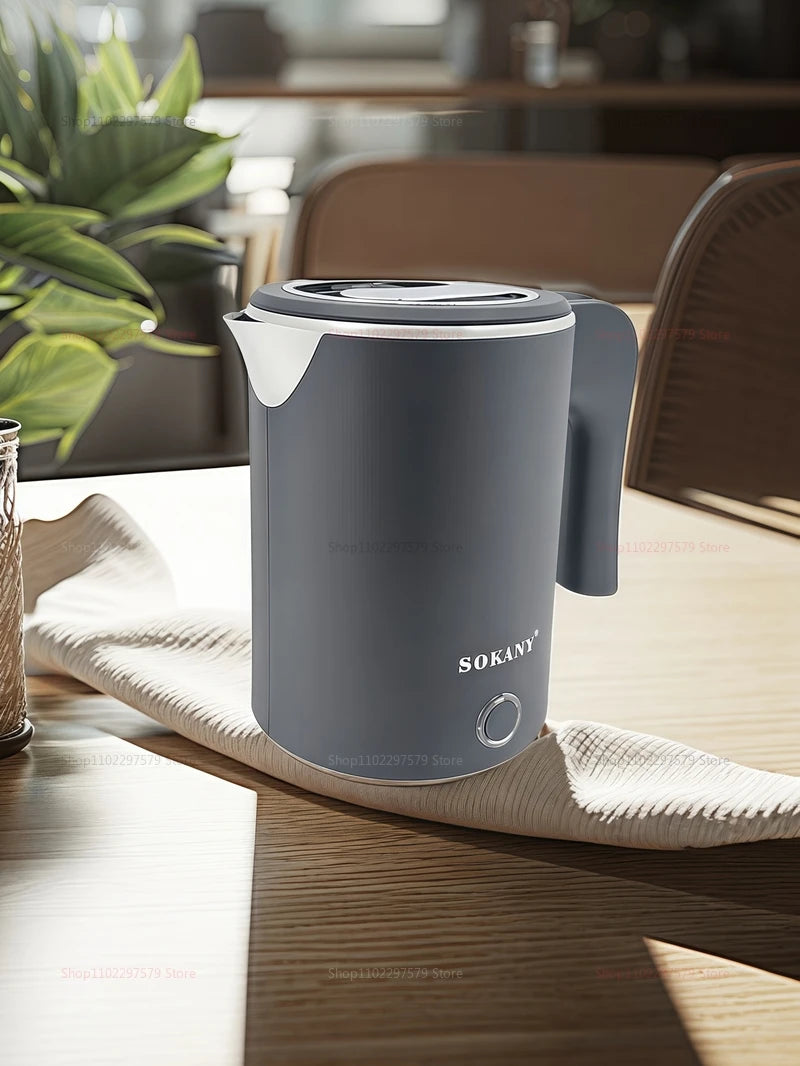 500ML Portable Electric Travel Kettle – Stainless Steel Water Boiler for Tea, Coffee, Hotel, Kitchen &amp; Family Use