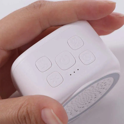 RGB Light Baby White Noise Machine with Timer, Sleep Sound Player, Night Light, USB Rechargeable - White