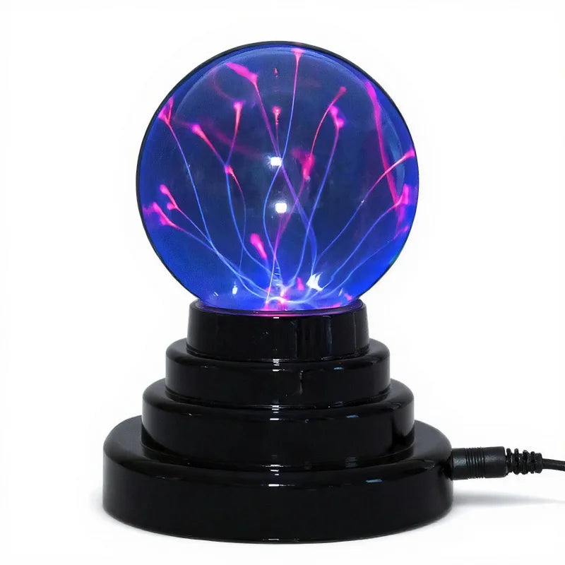 3/4/5/6 Inch Plasma Globe Lamp – LED Touch-Sensitive Magic Ball Night Light for Bedroom Decoration &amp; Kids Gifts &nbsp;