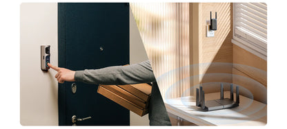 IMOU Video Doorbell 2S with Chime, Rechargeable 5000mAh Battery, Human Motion Detection, Two-Way Audio, Waterproof, Fully Wireless