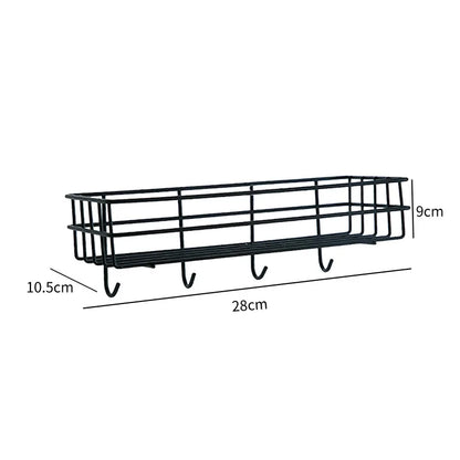 Corner Iron Bathroom Shelf Kitchen Organizer Rack Shower Caddy for Shampoo and Accessories Storage