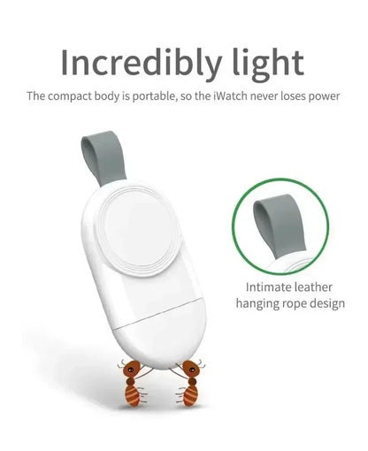 Portable Magnetic Wireless Charging Dock for Apple Watch Series 1 to 10, SE, and Ultra – Travel-Friendly Charging Stand