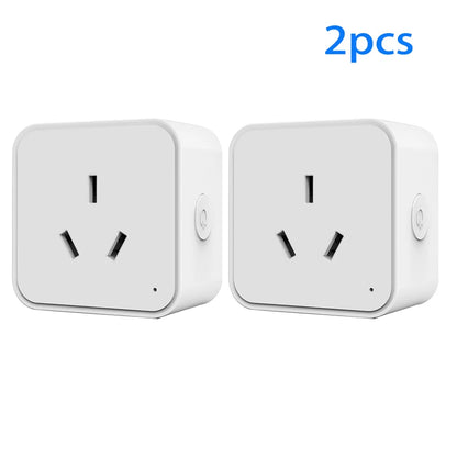 Tuya Zigbee AU Smart Plug with Power Monitoring – Remote Control via Smart Life App, Compatible with Alexa