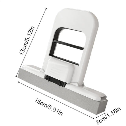 Compact Foldable Handheld Mop with Powerful Sponge Squeezer – Self-Squeezing Floor, Desk, Window & Car Cleaning Tool