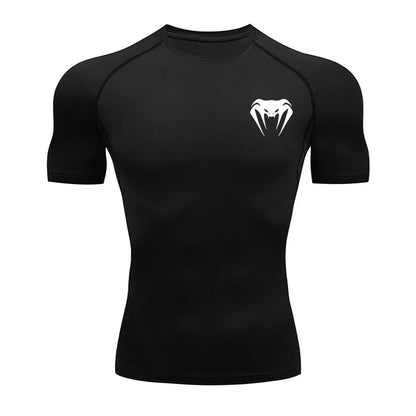 Men's Compression Workout T-Shirt – Short Sleeve Quick-Dry Gym Top for Bodybuilding, Running &amp; Sports Training &nbsp;