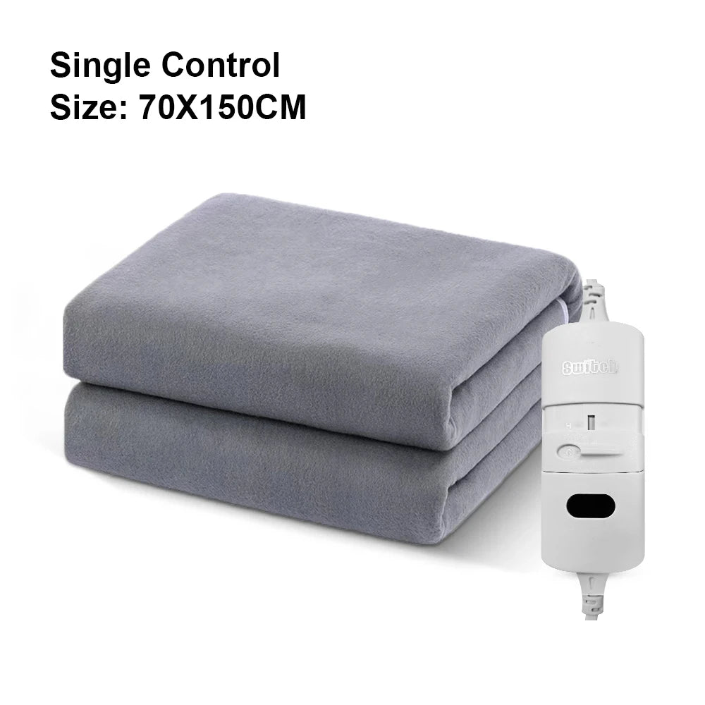 220V Electric Heating Blanket with Automatic Thermostat – Thickened Thermal Mattress Warmer for Room and Body Heating