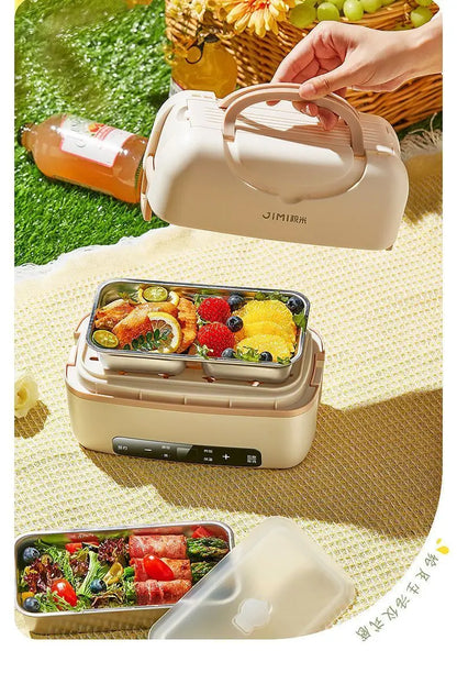 Portable Electric Lunch Box with Plug-in Heating and Heat Retention – Ideal for Office Workers' Hot Meals