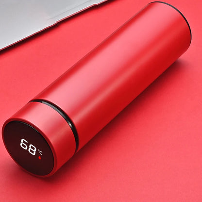 500ML Smart Insulated Thermos Water Bottle – Stainless Steel Vacuum Flask with Touch Temperature Display Digital Mug