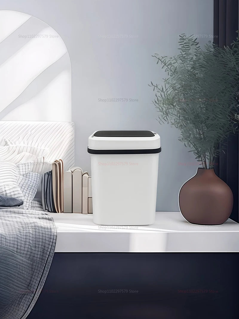 13L Smart Automatic Trash Can – Waterproof Touchless Sensor Waste Bin for Kitchen, Bathroom, Bedroom &amp; Living Room