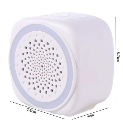 RGB Light Baby White Noise Machine with Timer, Sleep Sound Player, Night Light, USB Rechargeable - White