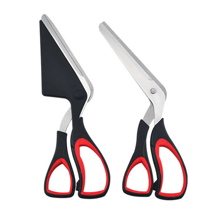 Professional Detachable Pizza Scissors with Sharp Stainless Steel Blade – Labor-Saving Cutter and Spatula Slicer Tool
