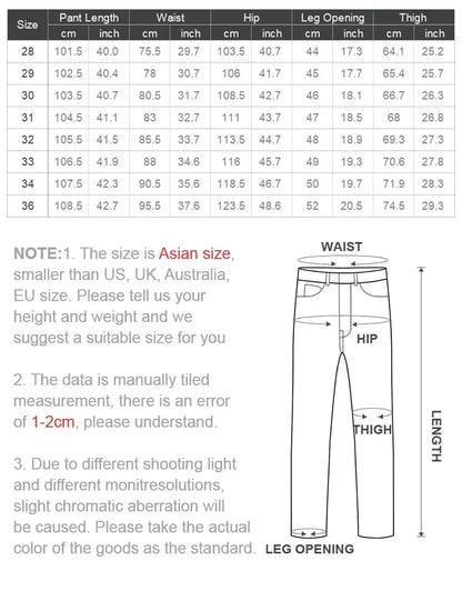 Maden Men's 11.2oz Retro White Cotton Denim Jeans – Loose Straight Fit Casual Long Pants, Streetwear-Inspired Cargo Sweatpants