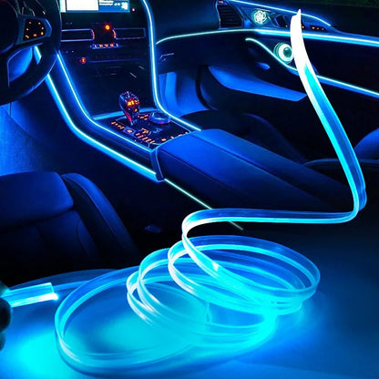 1/2/3/5M Flexible EL Neon Wire LED Strip for Car Interior Decoration, USB Powered DIY Ambient Party Lighting