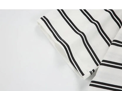 Men’s Striped Cotton T-Shirt – Casual Summer Fashion Tee, Oversized Fit, Available Up to 5XL, Funny and Stylish Design &nbsp;