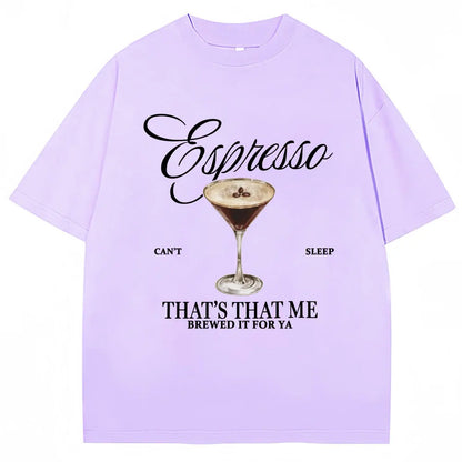 Sabrina Carpenter Espresso Martini Graphic Tee – Unisex Casual Loose Fit Soft Cotton Aesthetic Streetwear T-Shirt