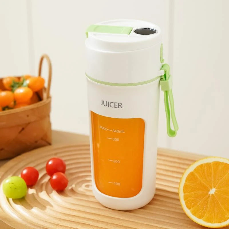 Mini Portable Electric Juicer Blender – Multifunctional Fruit Extractor with 6 Blades and 1200mAh Battery for Smoothies and Mixing
