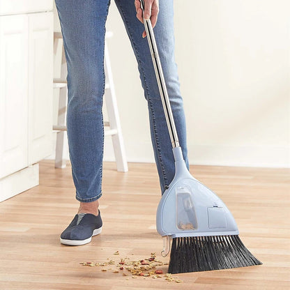 Smart Cordless Floor Sweeper – 2-in-1 Broom & Vacuum Cleaner with Dust Collection, Lazy Handheld Design for Effortless Cleaning