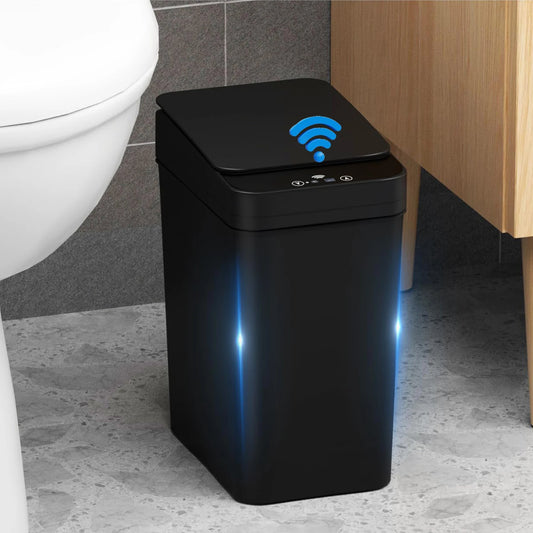 12L Smart Touchless Trash Can – Automatic Motion Sensor Waste Bin with Lid, Waterproof Electric Garbage Bin for Bathroom &amp; Kitchen