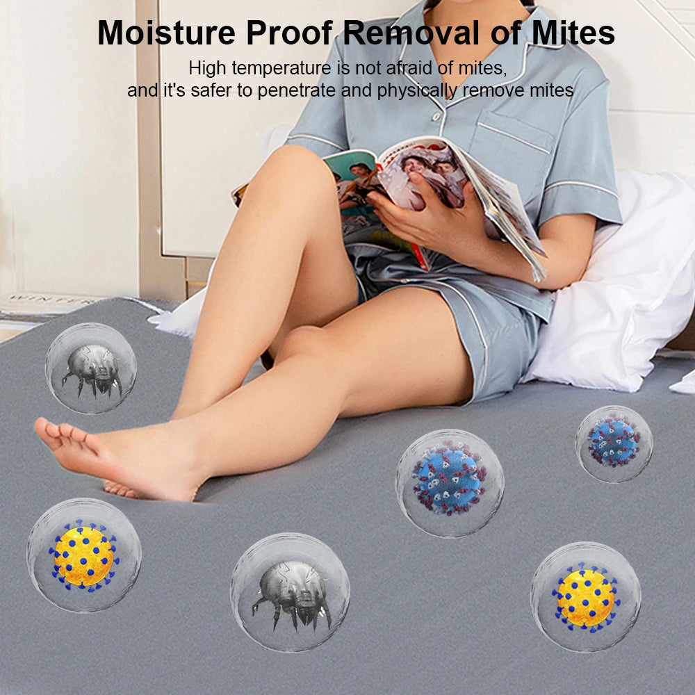 Double Electric Heating Blanket with Automatic Thermostat – 220V Bed Warmer Mattress Pad with EU Plug