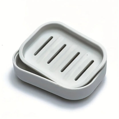 Multifunctional Soap Dish Holder – Hypoallergenic bath accessory suitable for bathroom and kitchen – Features self-draining design and is easy to clean.