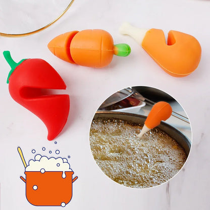 1/3Pcs Silicone Pot Lid Lifter – Heat-Resistant, Anti-Spill, Splash-Proof Lid Holder for Cooking | Creative & Durable Kitchen Gadget
