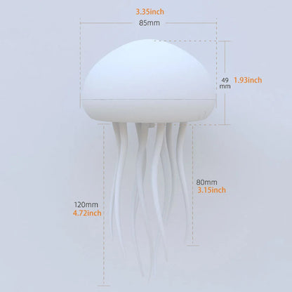 Voice-Controlled RGB Jellyfish Night Light – Gradient Bedside & Desk Lamp for Home or Office Decoration