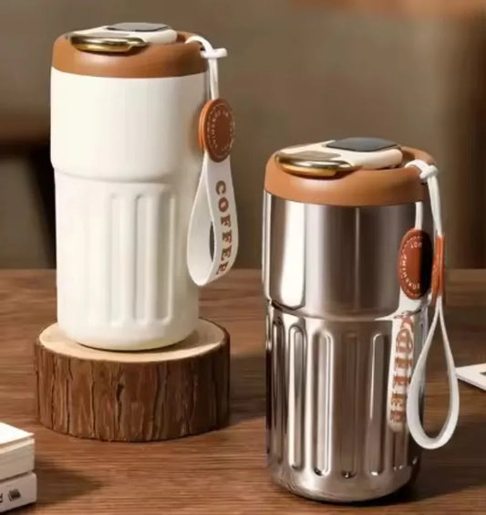 Smart Digital LED Temperature Display Thermos Bottle – 316 Stainless Steel Vacuum Coffee Mug, Portable Office & Business Cup