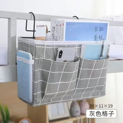 Bedside Organizer Storage Pocket – Hanging Caddy for Dorm Rooms, Bed Rails, Bedroom &amp; Kitchen Storage