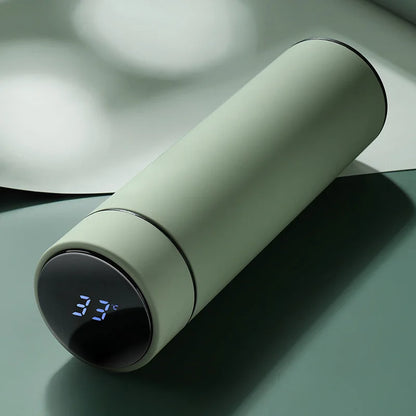 500ML Smart Insulated Thermos Water Bottle – Stainless Steel Vacuum Flask with Touch Temperature Display Digital Mug