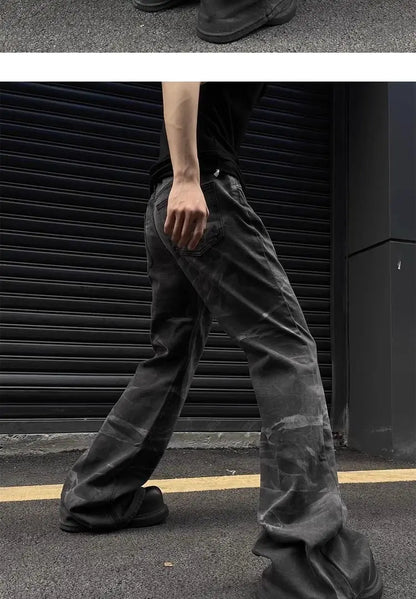 Unisex Retro Straight-Leg Jeans – High Street Loose Fit for Men & Women | Hip-Hop Autumn Streetwear