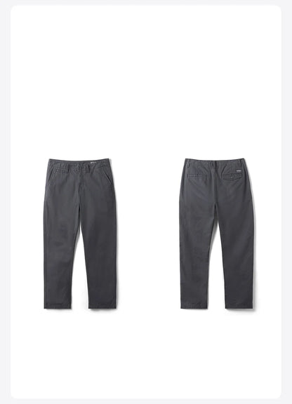 SIMWOOD Men’s Straight-Leg Chino Pants – 2025 Autumn Collection, 320gsm Washed Fabric, Plus Sizes Available